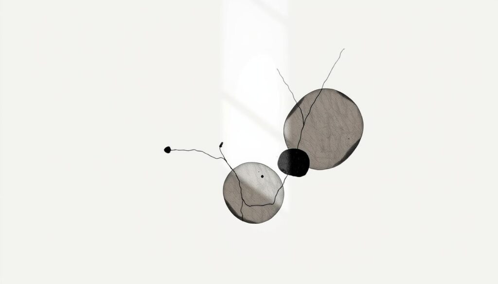 A minimalist ink design, featuring simple yet elegant linework. A composition of abstract shapes and forms, arranged in a balanced, harmonious manner. Subtle gradients and muted tones create a sense of depth and dimension. Soft, natural lighting casts gentle shadows, highlighting the intricate details. The overall aesthetic is clean, modern, and deeply captivating, with a focus on the inherent beauty of the minimalist aesthetic. A serene, contemplative mood pervades the scene, inviting the viewer to appreciate the power of understated, meaningful expression.