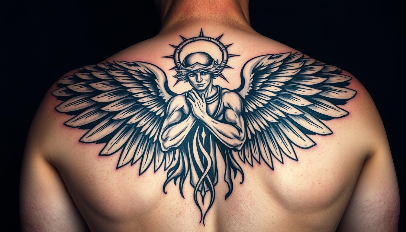 angel tattoos for men