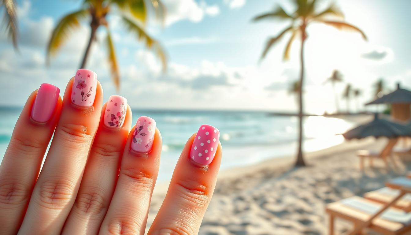 Your Guide to Beach-Inspired Pink Nails