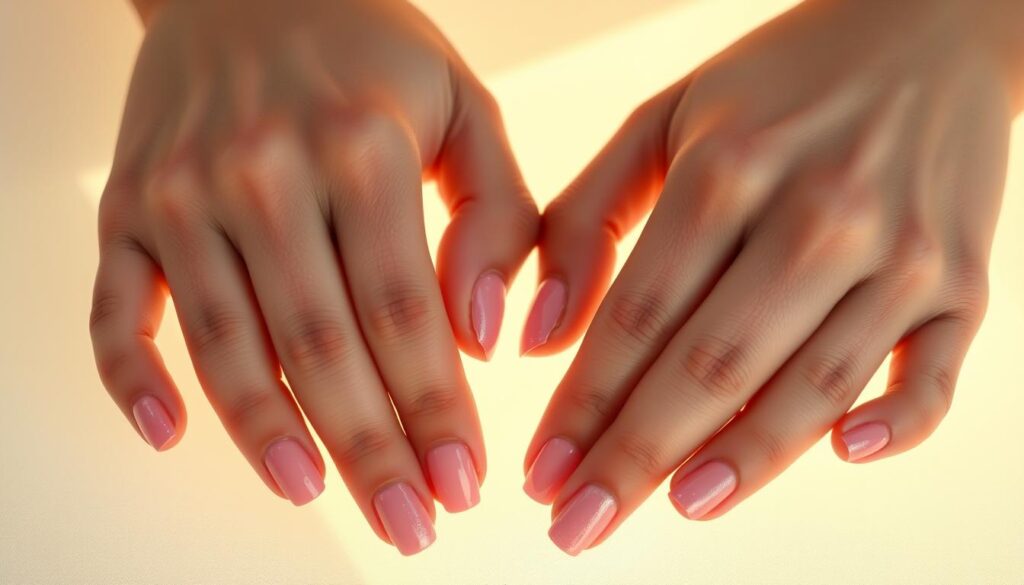 classic pink nail designs