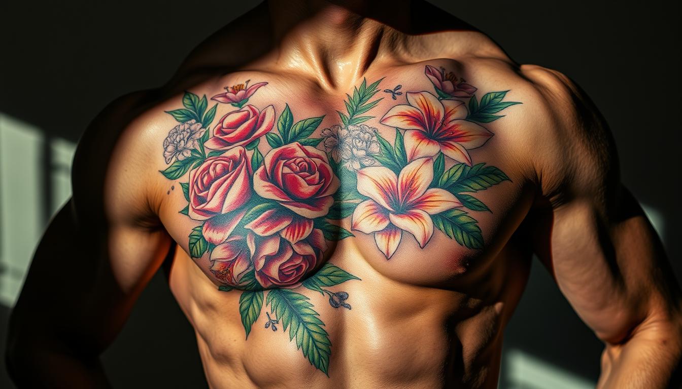 flower tattoos for men