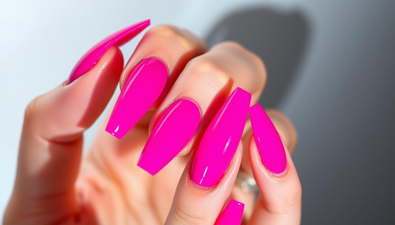 Embrace the Trend: Hot Pink Coffin Nails for You