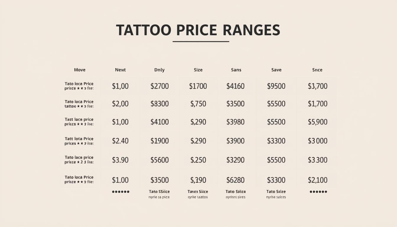 how much are tattoos