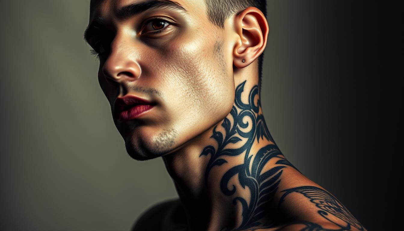 neck tattoos for men