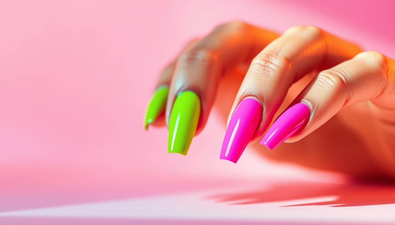 Neon Pink and Green Nails: Elevate Your Manicure