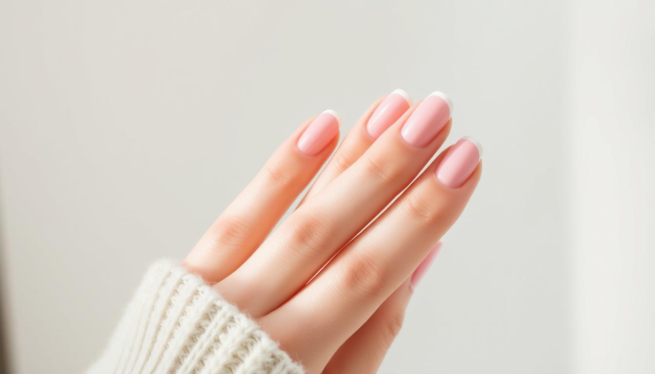 Nail the Trend: Pink French Tip Almond Nails