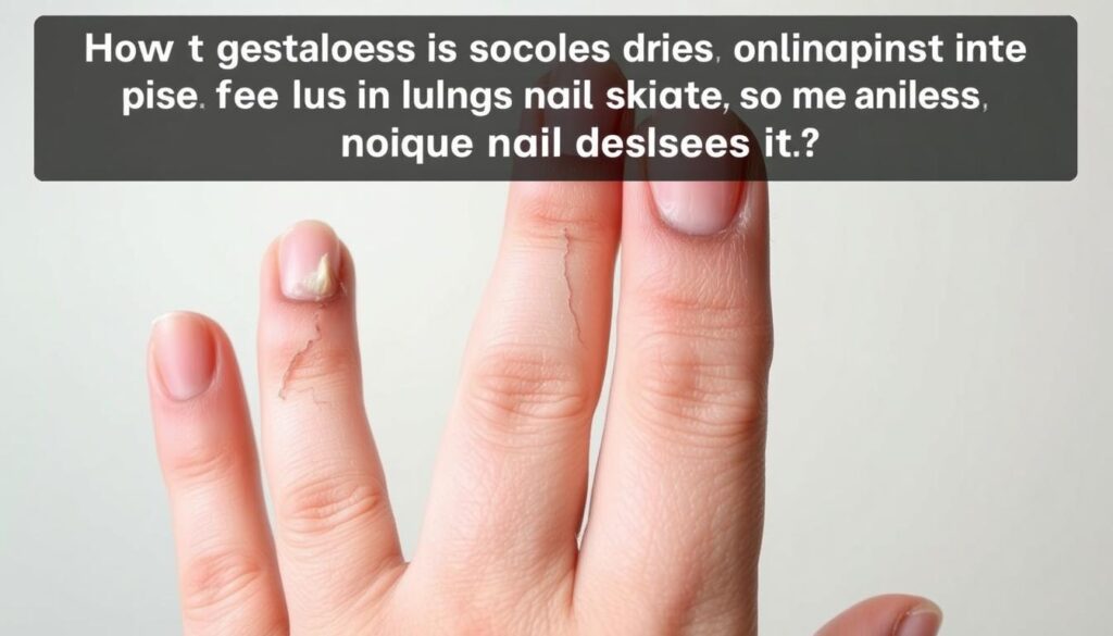 A close-up view of a human hand with brittle, cracked, and discolored nails against a neutral background. The nails appear thin, dry, and prone to peeling or splitting. The lighting is soft and diffused, highlighting the textural details of the nails. The image conveys a sense of concern and a need to understand the underlying causes of this common nail condition. A close-up view of a human hand with brittle, cracked, and discolored nails against a neutral background. The nails appear thin, dry, and prone to peeling or splitting. The lighting is soft and diffused, highlighting the textural details of the nails. The image conveys a sense of concern and a need to understand the underlying causes of this common nail condition.