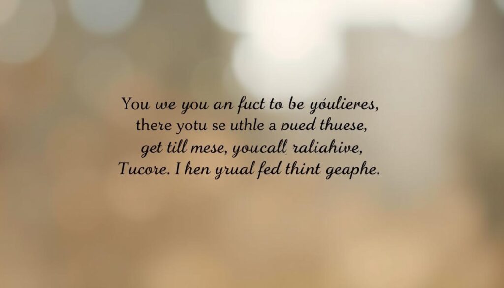 A serene, minimalist image showcasing inspirational tattoo quotes. A simple cursive script in a muted, earthy palette displays thoughtful words of wisdom against a softly blurred, natural background. Subtle shadows and highlights create depth and dimension, while a warm, diffused lighting lends an introspective, meditative atmosphere. The layout is clean and uncluttered, allowing the quotes to take center stage as a source of daily motivation and personal reflection.