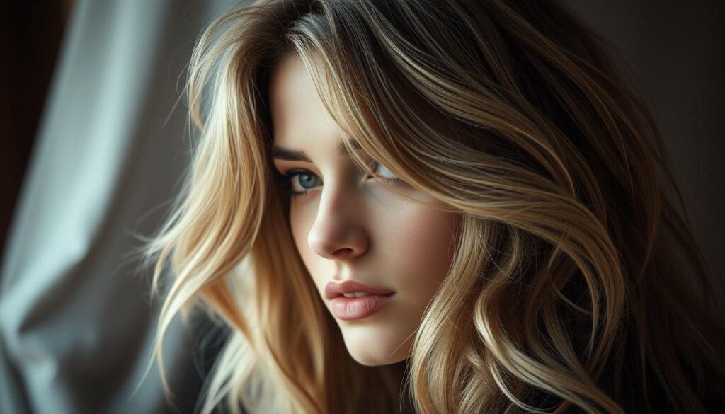 A voluminous and cascading long layer haircut, showcasing intricate texture and movement. The hairstyle is highlighted by soft, diffused lighting that creates a dreamy, atmospheric quality. The layers flow effortlessly, creating a natural, organic shape that frames the face beautifully. The model's expression is serene and contemplative, adding to the overall sense of tranquility. The background is softly blurred, placing the emphasis solely on the captivating long layers. Captured with a medium-format lens to accentuate the depth and dimensionality of the hairstyle. A voluminous and cascading long layer haircut, showcasing intricate texture and movement. The hairstyle is highlighted by soft, diffused lighting that creates a dreamy, atmospheric quality. The layers flow effortlessly, creating a natural, organic shape that frames the face beautifully. The model's expression is serene and contemplative, adding to the overall sense of tranquility. The background is softly blurred, placing the emphasis solely on the captivating long layers. Captured with a medium-format lens to accentuate the depth and dimensionality of the hairstyle.