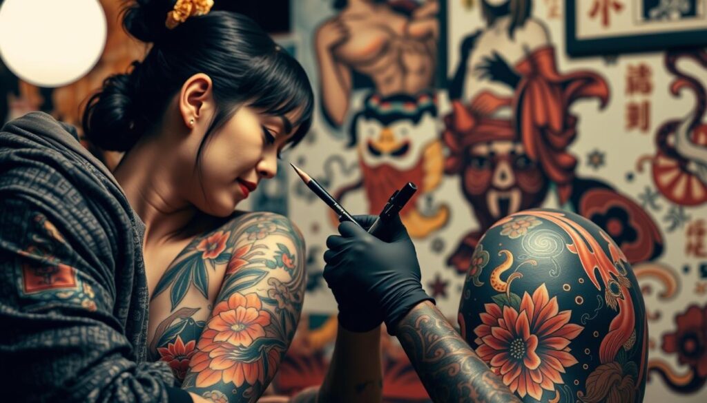 Find a Japanese tattoo artist near you who specializes in traditional Irezumi designs.