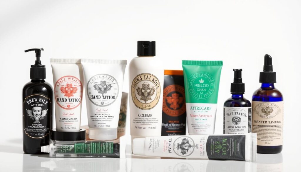 Hand tattoo aftercare products image
