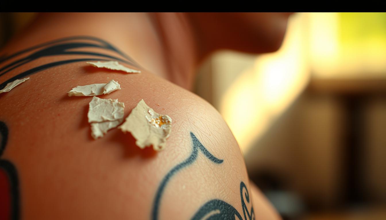 are tattoos supposed to peel