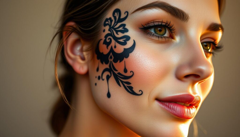 fake face tattoos