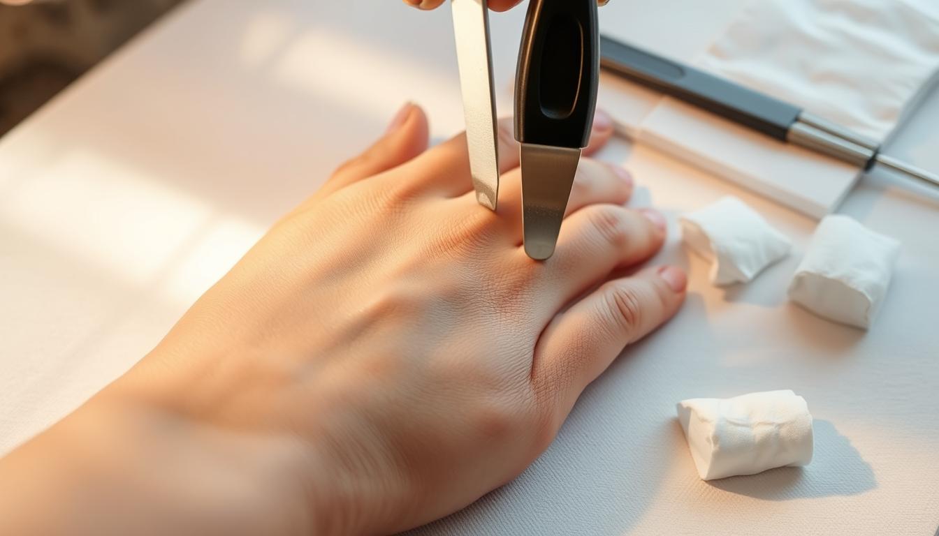 how to take off acrylic nails