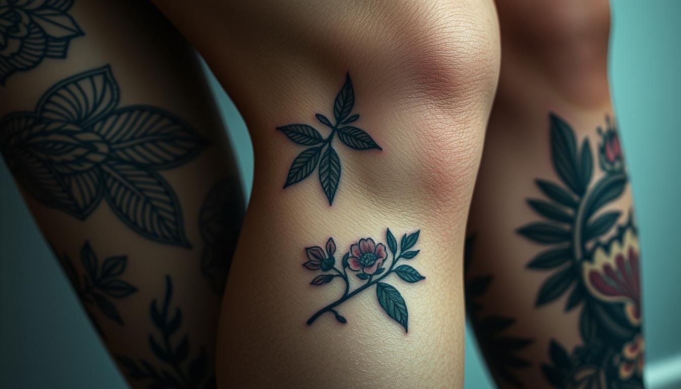 knee tattoos for men