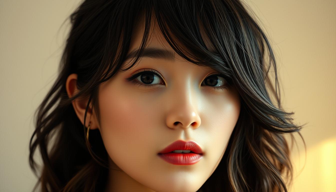 korean wolf cut short hair