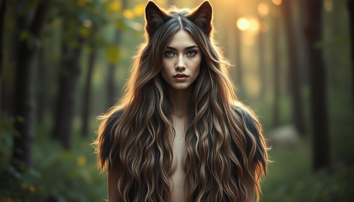 long hair wolf cut