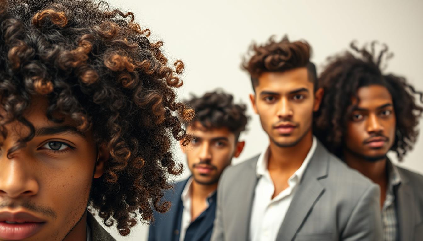 men curly hair cut