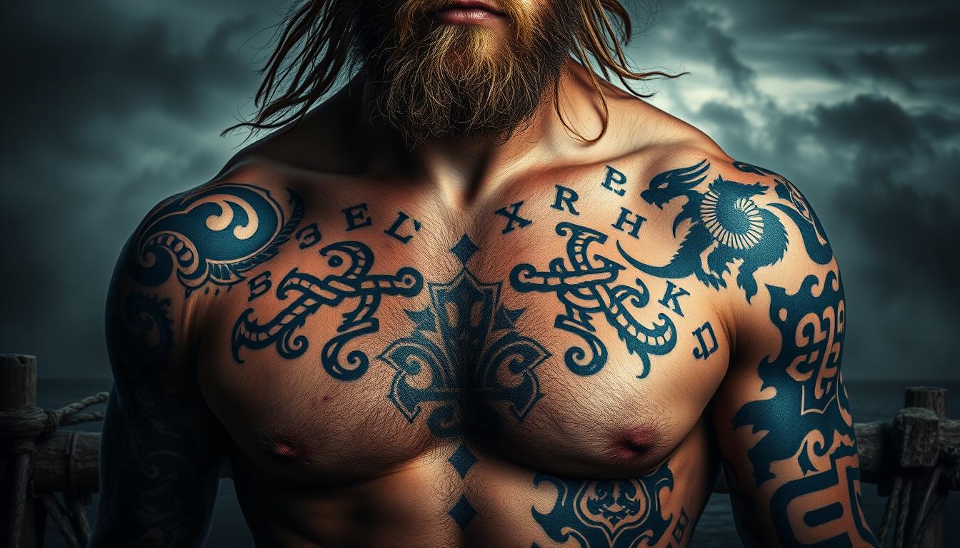 warrior viking symbols tattoos