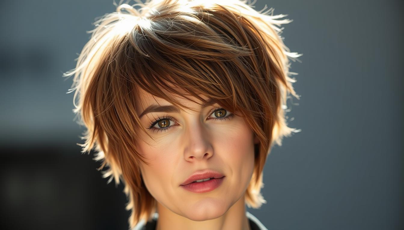 wolf cut hair