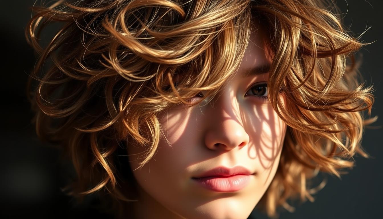wolf cut perm