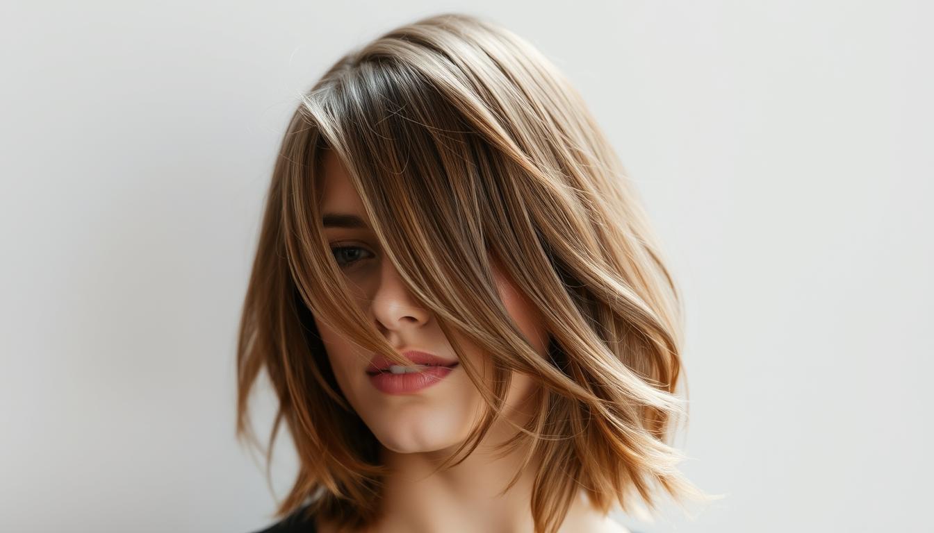 wolf cut straight hair