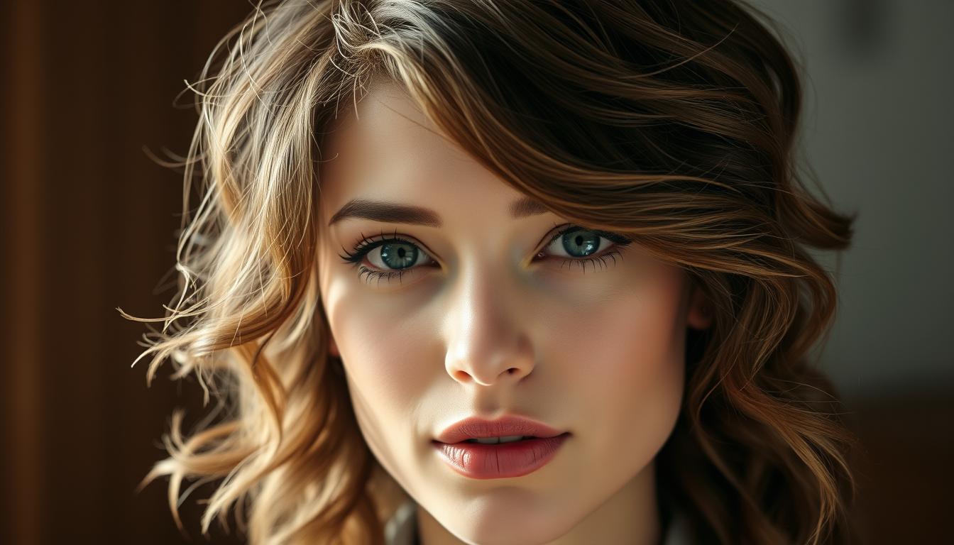 wolf cut wavy hair