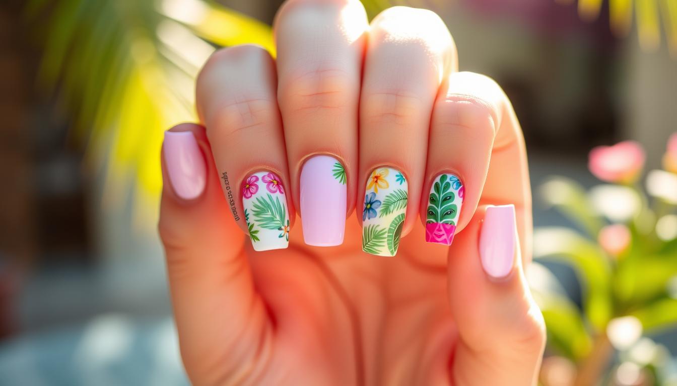 Trendy Summer Finger Nails: Nail Art and Design Inspiration